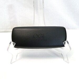 OGI Eyewear Black Hard Shell Clamshell Eyeglass Case - Textured Pebble Grain